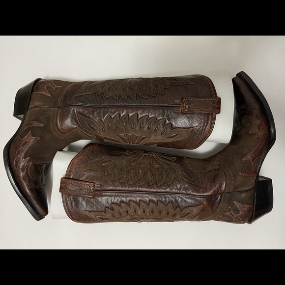 Mexican handmade leather boots Size 8 - Picture 13 of 16